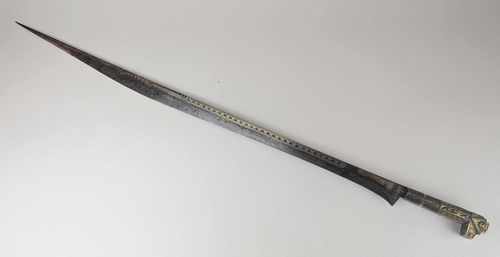 FLISSA ou sabre kabyle, en fer et laiton...