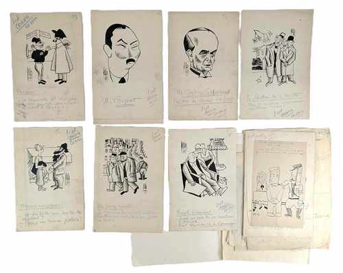 [DESSINS DE PRESSE] - Environ 46 dessins...