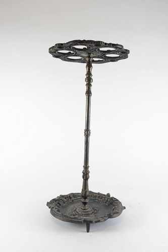 PORTE-PARAPLUIE PORTE-CANNE en bronze patiné,...
