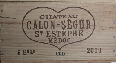 6 Blles CH. CALON-SEGUR, Saint-Estèphe, GCC,...