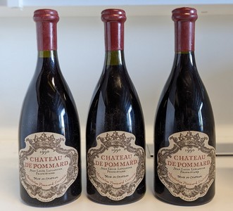 3 Blles CH. de POMMARD, Pommard, 1990.