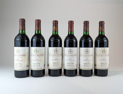 6 Blles CH. LASCOMBES, Margaux, GCC, 198...
