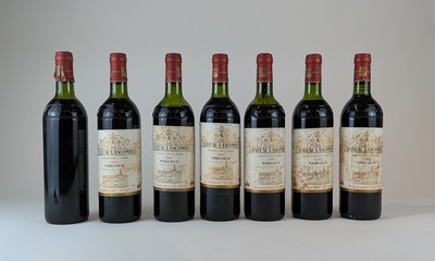 7 Blles CH. LASCOMBES, Margaux, GCC, 198...