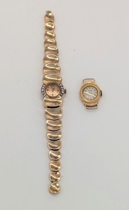 MONTRE bracelet de dame en or (750), à boîtier...