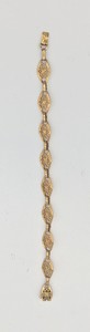 BRACELET souple en or (750) à maillons a...